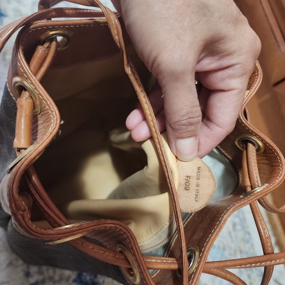 CELINE Canvas/Leather Hobo Bag - Picture 9 of 12